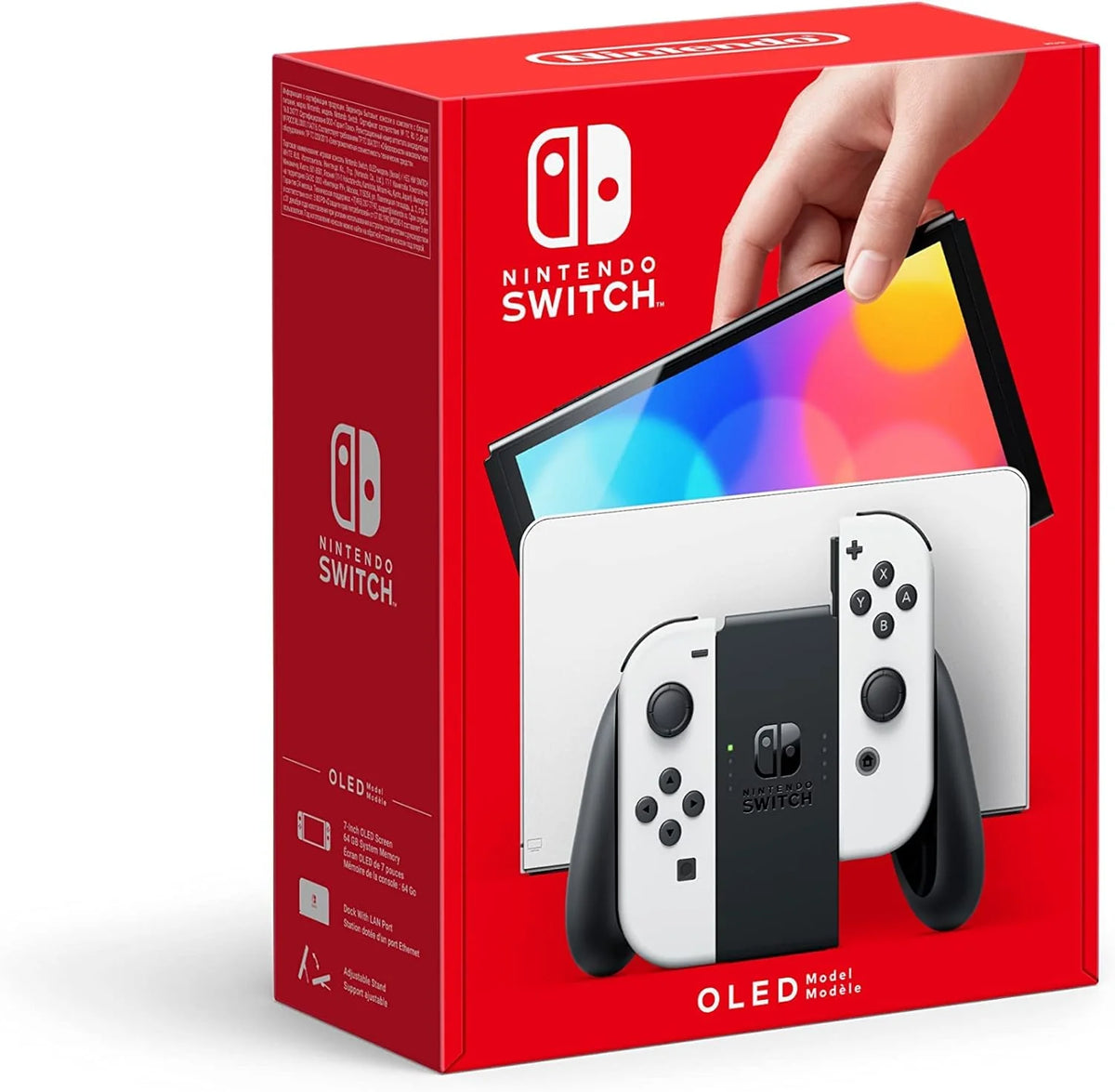 Nintendo Konsola Nintendo Switch, Biały/Czarny, 7"