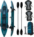 Kajak dmuchany Wattsup COD 2-osobowy – 410x85 cm (13'4" x 33") – laminowany PVC + Dropstitch – Pełny zestaw – Maks. 220 kg