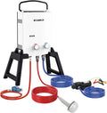 CAMPLUX AY132Max-DE gazowy podgrzewacz przepływowy z pompą wodną, LPG, 50 mbar, na prysznic kempingowy/wycieczkę do kampera, AY132Max-DE(50mbar)