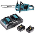 Makita DUC 353 PF2 akumulatorowa piła łańcuchowa 36 V (2 x 18 V) bezszczotkowa 35 cm + 2 x akumulator 3,0 Ah + podwójna ładowarka