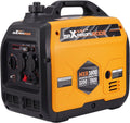 maXpeedingrods Inwerterowy generator prądu 3500 W, lekki i mobilny agregat prądotwórczy na benzynę, tryb ECO z 2 x 230 V / 2 x USB / 1 x 12 V DC gniazda wtykowe na kemping, festiwale, podróże