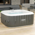 Arebos Nadmuchiwane | Whirlpool Pure | | 4 osoby | 130 dysz do masażu | Spa Dobre samopoczucie Ogrzewanie | 550 litrów | z pokrywą | Bubble Spa  Wellness masaż