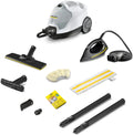 Kärcher Parownica SC 5 EasyFix Iron Plug z przyłączem gorącej wody, ciśnienie pary: 4,2 bara, czas nagrzewania: 3 minuty, powierzchnia: około. 150 m², Zbiornik: 0,5 l i 1,5 l(Ciśnienie pary: 3,5 bar/Z żelazkiem)