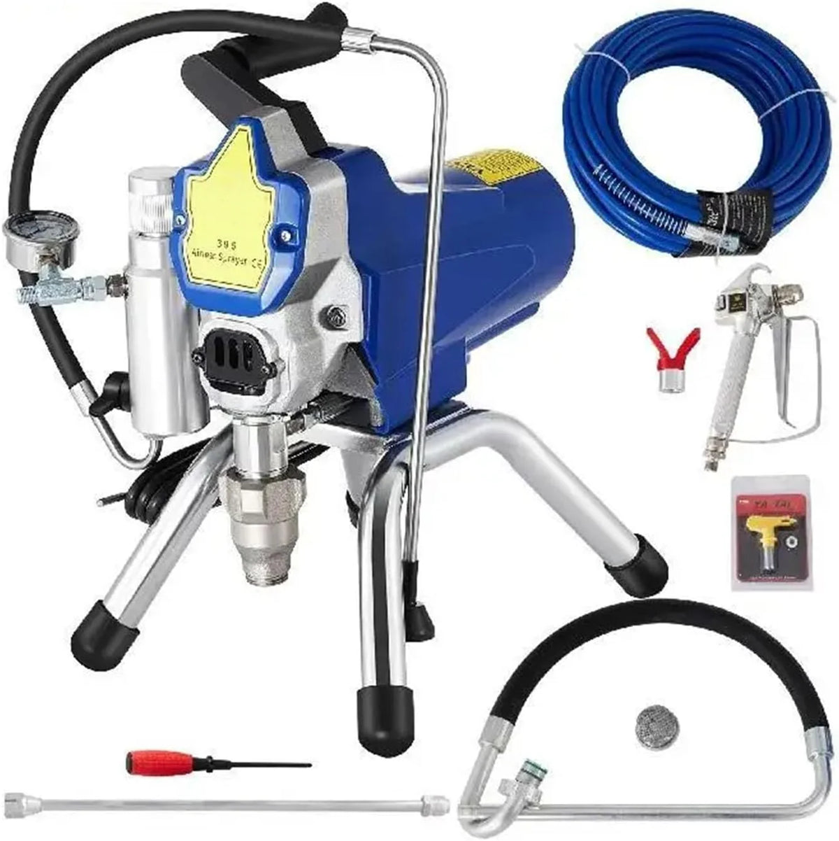 Airless agregat natryskowy, wysokociśnieniowy pistolet natryskowy HVLP 3000PSI o przepływie 2,5 l/min, do mebli ściennych