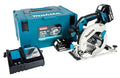 Makita DHS680RMJ ręczna piła tarczowa 57 mm, 18 V, 4,0 Ah, 2 baterie i ładowarka w walizce Makpac(1 Sztuka/Ładowarka w Makpac)